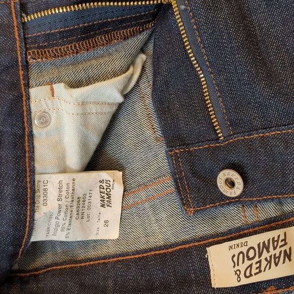 NWOT Naked & Famous Indigo Power Stretch Women's Jeans 26 - Picture 5 of 8